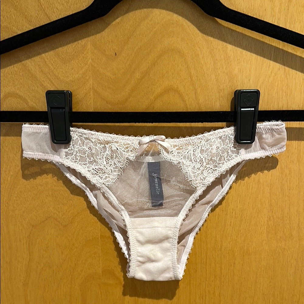 Journalle Pink Lace Trimmed Bikini Panties